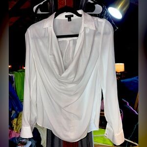 Ann Taylor Draped Neck Blouse